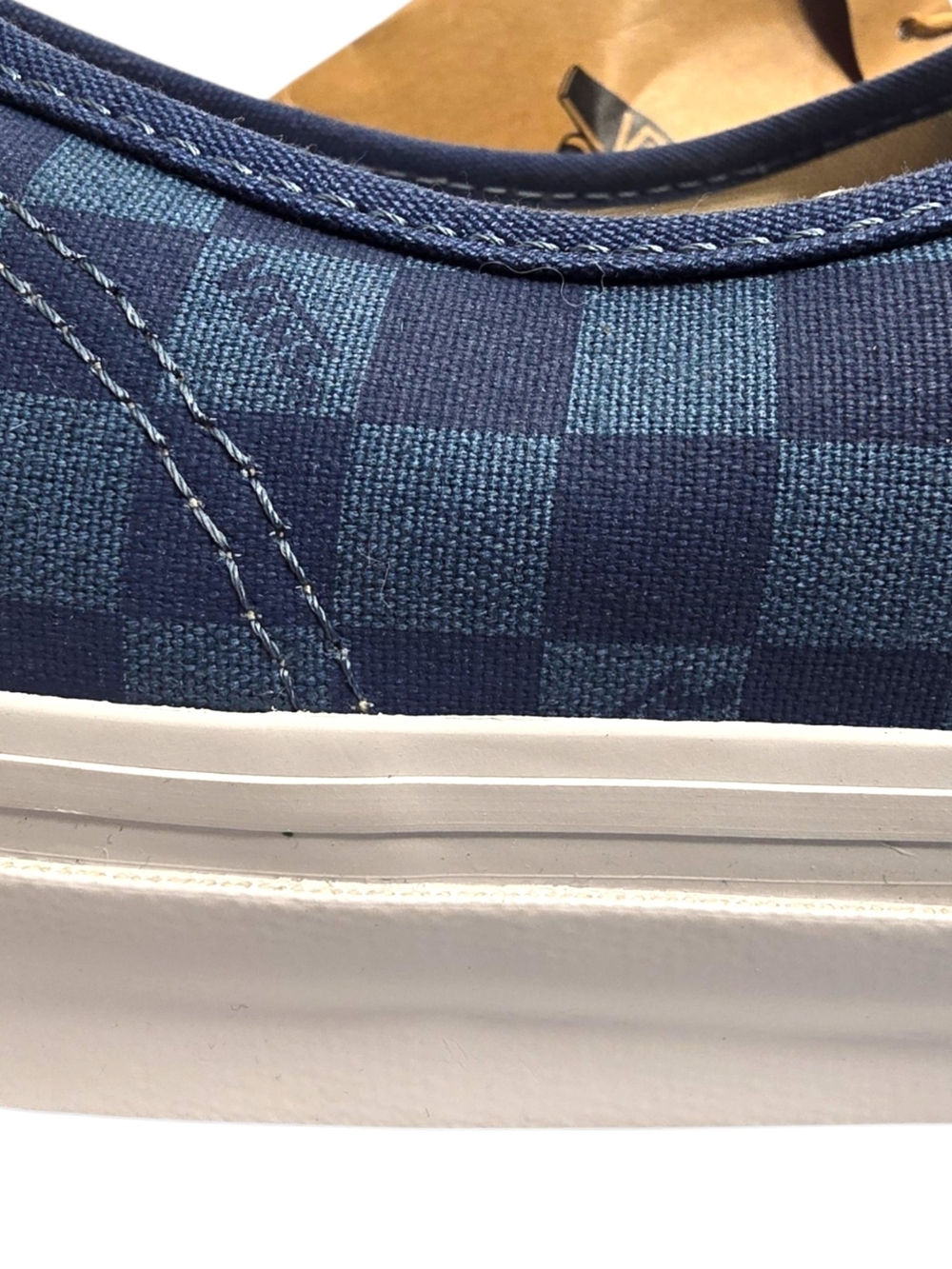 Vans Vault OG Authentic LX Checkerboard Navy Size 9.5 Men / 11 Women VN0A5FBDNVY - Picture 7 of 16
